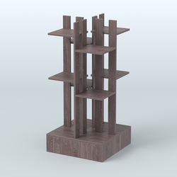 Стойка цветочница №3, Ясень Анкор темный