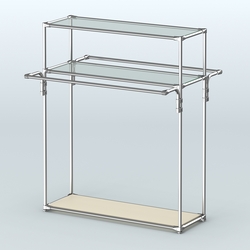 Островная торговая система ХРОМ 1200 мм №8, Крем Вайс