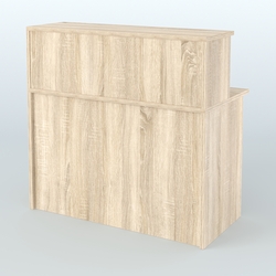 Ресепшен-Лайт прямоугольный с надставкой №11, Дуб сонома