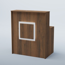 Ресепшен прямоугольный КВАДРАТ №1, Орех