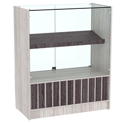 Прилавок серии "Смок" №6, Ясень Анкор светлый + Ясень Анкор темный