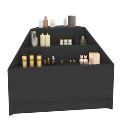 Прилавок-горка угловой №2А с тремя ступенями (внешний угол), Черный