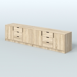 Тумба Модесто, комплект, Дуб Сонома