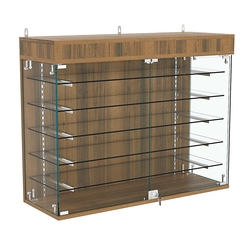 Витрина настенная НЕО №3А-2 с пятью полками, Орех