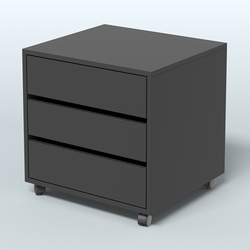 Тумба офисная "Вектор" №1, Черный