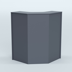 Ресепшен серии ПРАЙМ №3 угловой, Темно-Серый