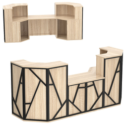 Ресепшен серии ЛОФТ - АЛЬФА КОМБО №8, Дуб сонома