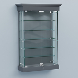 Витрина для музеев "Коллекция" настенная №1-5А-РЕГ, Темно-Серый