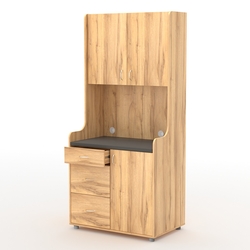 Офисная мини-кухня ЭЛЕГИЯ №4А, Дуб Золотистый