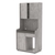 Офисная мини-кухня ЭЛЕГИЯ №5А Бетон Чикаго светло-серый F186 ST9
