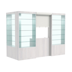 Угловой павильон №2-5П (3,24 кв.м), Ясень Анкор светлый