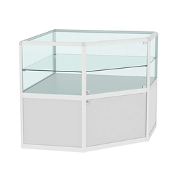 Прилавок из профиля угловой пятигранный №3 (закрытый), Серый