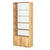 Стеллаж из ДСП с 4-мя полками 400x900 мм серии LEVEL-4 №14-1 (З/C - СТЕКЛО) Дуб Золотистый