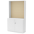 Стеллаж под кофе-машину №4 с накопителем Белый + Крем Вайс