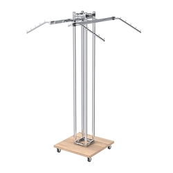 Торговое вешало для одежды с подвижной платформой КОНТУР №K1-5Ц-ТНХ, Дуб Сонома