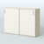 Тумба с раздвижными фасадами Тиана Крем Вайс + Белый