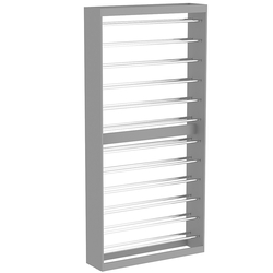 Торговый стеллаж под обои №4 (островной), Темно-Серый