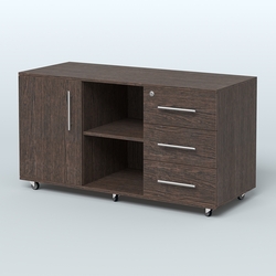 Приставка подкатная Лонди, цвет дуб шамони светлый, Дуб Венге