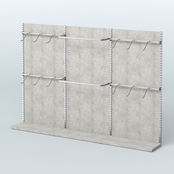 Система ЭЛЕГАНТ №2 пристенная с ДСП (3600 мм), Метрополитан Грей