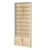 Стеллаж из ДСП с 8-ю полками 100x900 мм серии LEVEL-8 №8 (З/C - ДВП) Белый + Дуб Сонома