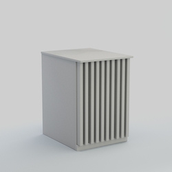 Ресепшен - стол узкий серии ВЕРТИКАЛЬ №9, Серый