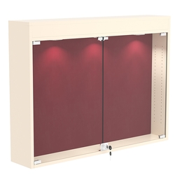 Витрина настенная БАРОН для медалей №3-3А, Крем Вайс + 07 Red