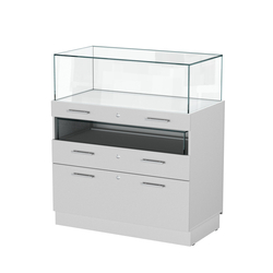 Прилавок ювелирный "Диаманд" №2-1000, Серый