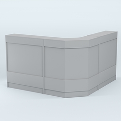 Ресепшен серии ПРАЙМ №5Б угловой, Серый