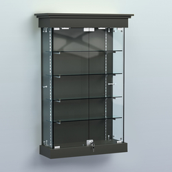 Витрина для музеев "Коллекция" настенная №1-4-РЕГ, Черный