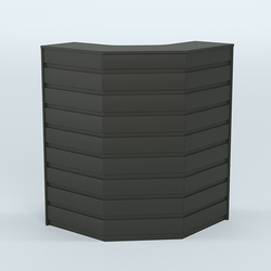 Ресепшен серии ПРАЙМ №3А угловой, Черный