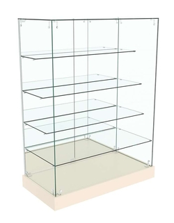 Прилавок ОТРАЖЕНИЕ с четырьмя стеклянными полками №9, Крем Вайс