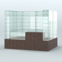 Павильон ИСТРА (глубина витрин-300мм) №2в (4, 32 кв.м), Дуб Венге