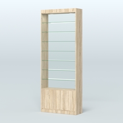 Высокая витрина серии Эконом №304-900 (без дверей), Дуб Сонома