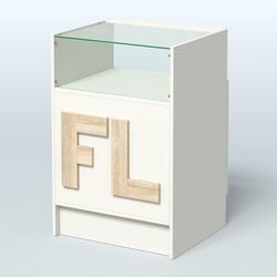 Прилавок "Фаберлинк" №2-600, Белый + Дуб Сонома