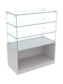 Прилавок Истра с накопителем №27 (открытый), Серый