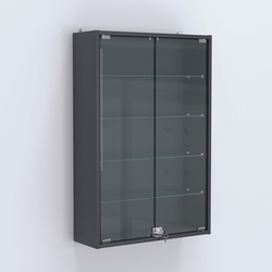 Витрина настенная №202-1А высокая, Антрацит