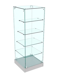 Прилавок прозрачный Истра №133 (закрытый), Серый