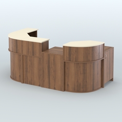 Пристенный павильон Чай и Кофе с собой №3, Орех + Крем Вайс