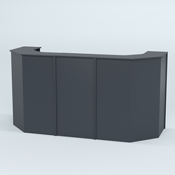 Ресепшен серии ПРАЙМ №6 со скошенными углами, Антрацит