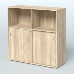 Шкаф-купе приставной/опорный, цвет дуб наварра, Дуб Сонома