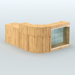 Угловой павильон Чай и Кофе с собой №1, Дуб Золотистый