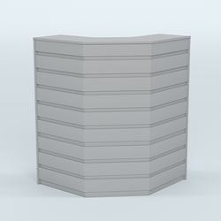 Ресепшен серии ПРАЙМ №3А угловой, Серый