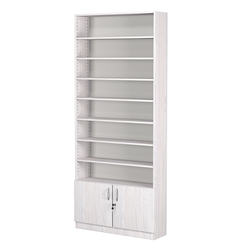 Стеллаж из ДСП с 7-ю полками 250x900 мм серии LEVEL-7 №11 (З/C - ДВП), Ясень Анкор светлый