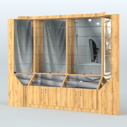 Павильон серии Эталон с зеркальными стенками  №2, Дуб Золотистый