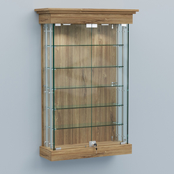 Витрина для музеев "Коллекция" настенная №1-5А-РЕГ, Дуб Канзас коричневый