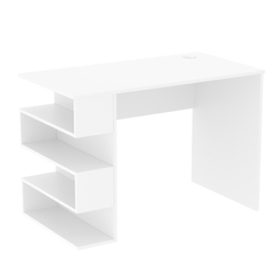 Стол письменный со стеллажом СПС-03-Л (левосторонний), Белый