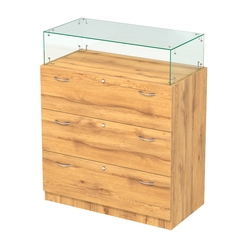 Прилавок с выдвижными ящиками Селена-14, Дуб Золотистый