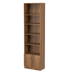 Стеллаж из ДСП с 4-мя полками 300x600 мм серии LEVEL-4 №5 (З/C - ДВП), Орех