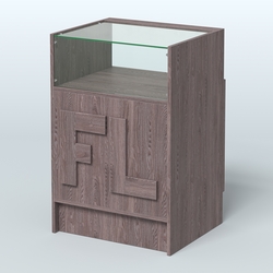 Прилавок "Фаберлинк" №2-600, Ясень Анкор темный