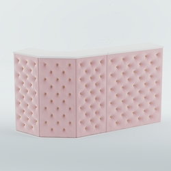 Ресепшен БАРОН №5 (карета золото), Белый + 14 Flamingo